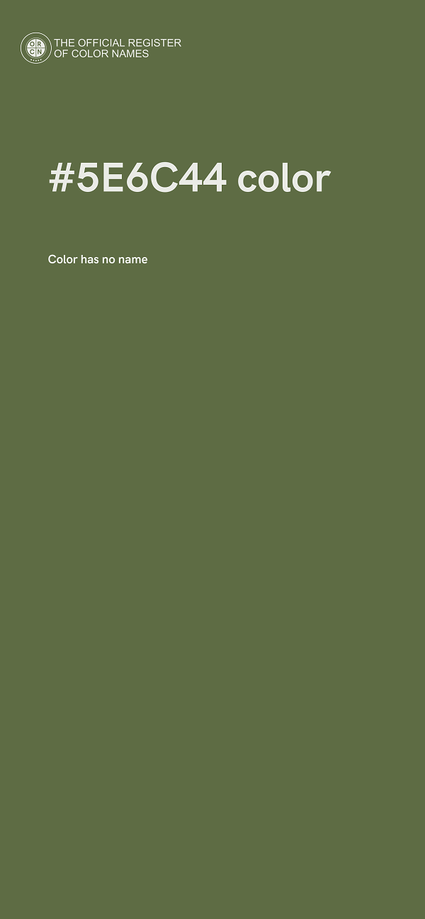 #5E6C44 color image
