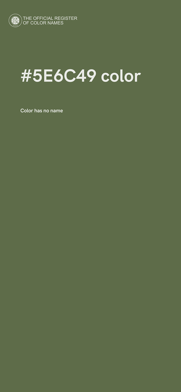 #5E6C49 color image