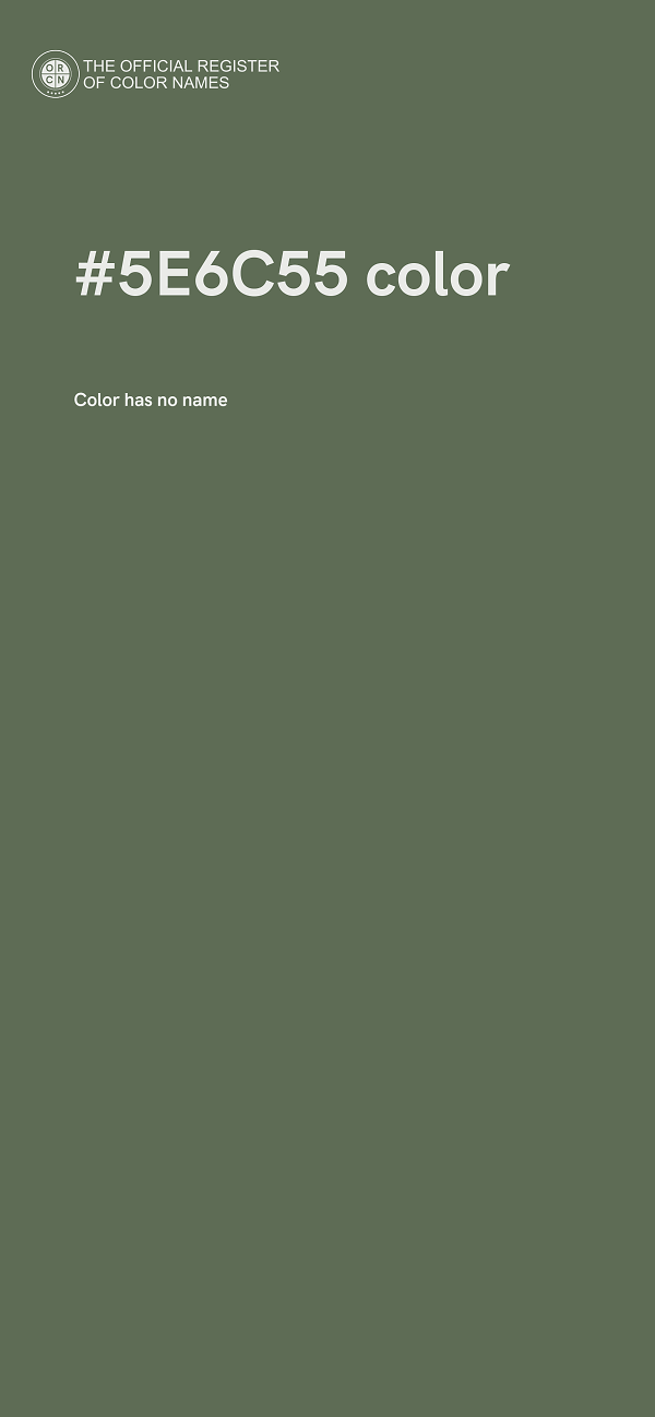 #5E6C55 color image