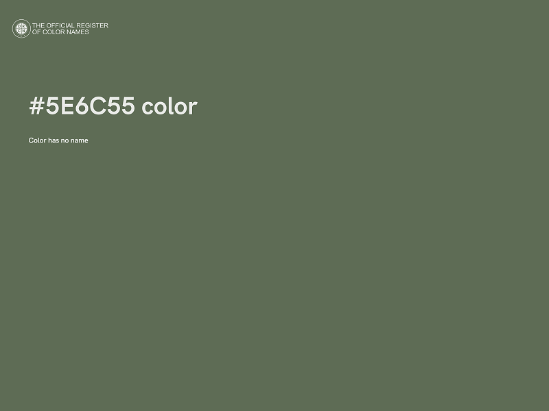 #5E6C55 color image