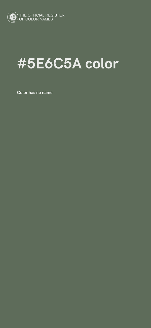 #5E6C5A color image