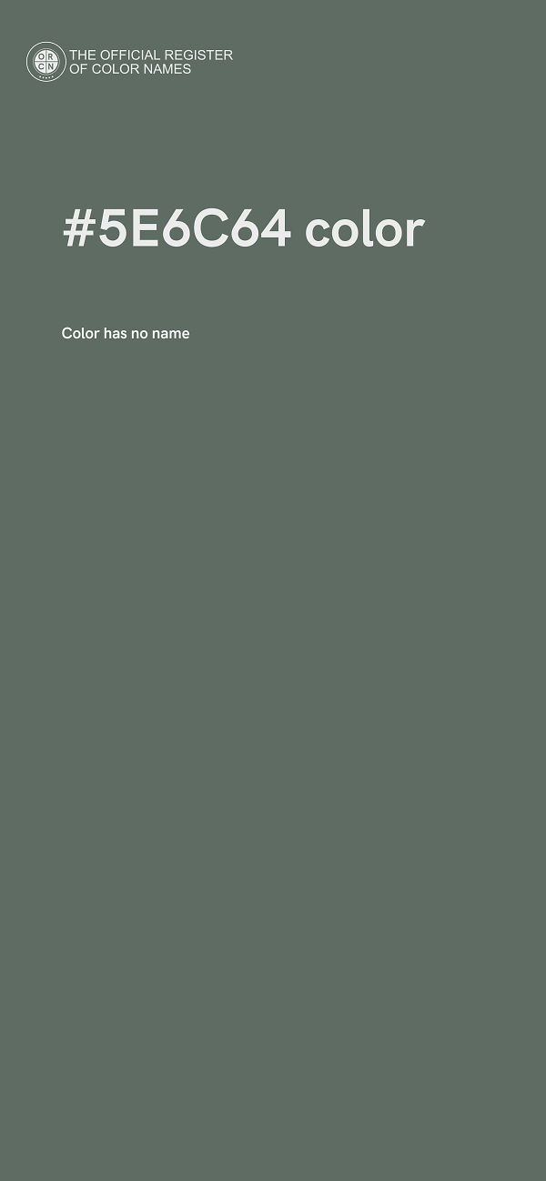 #5E6C64 color image