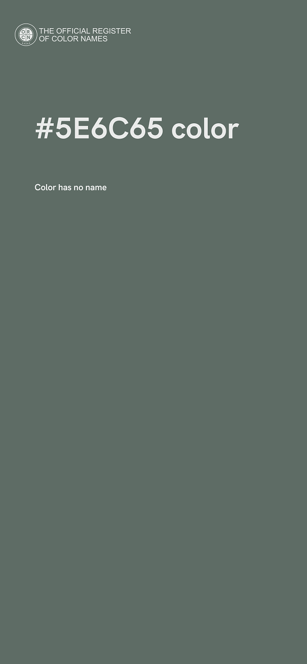 #5E6C65 color image