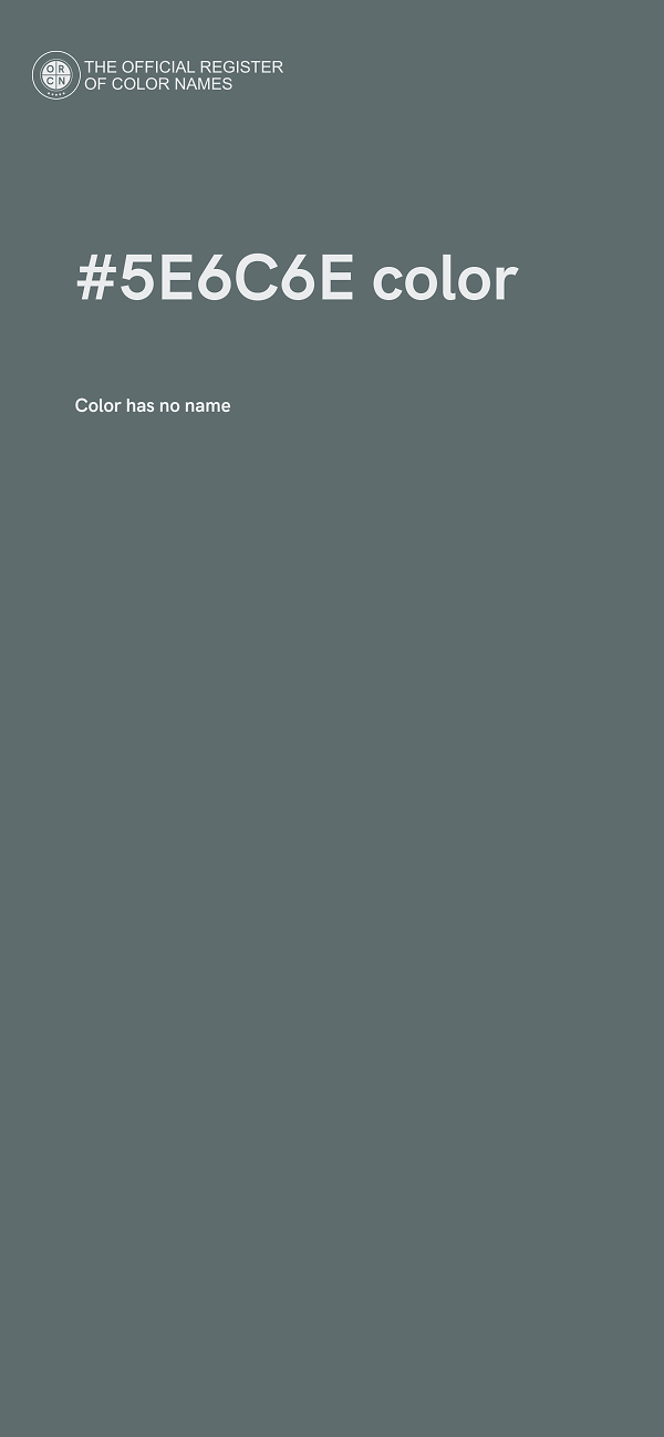 #5E6C6E color image