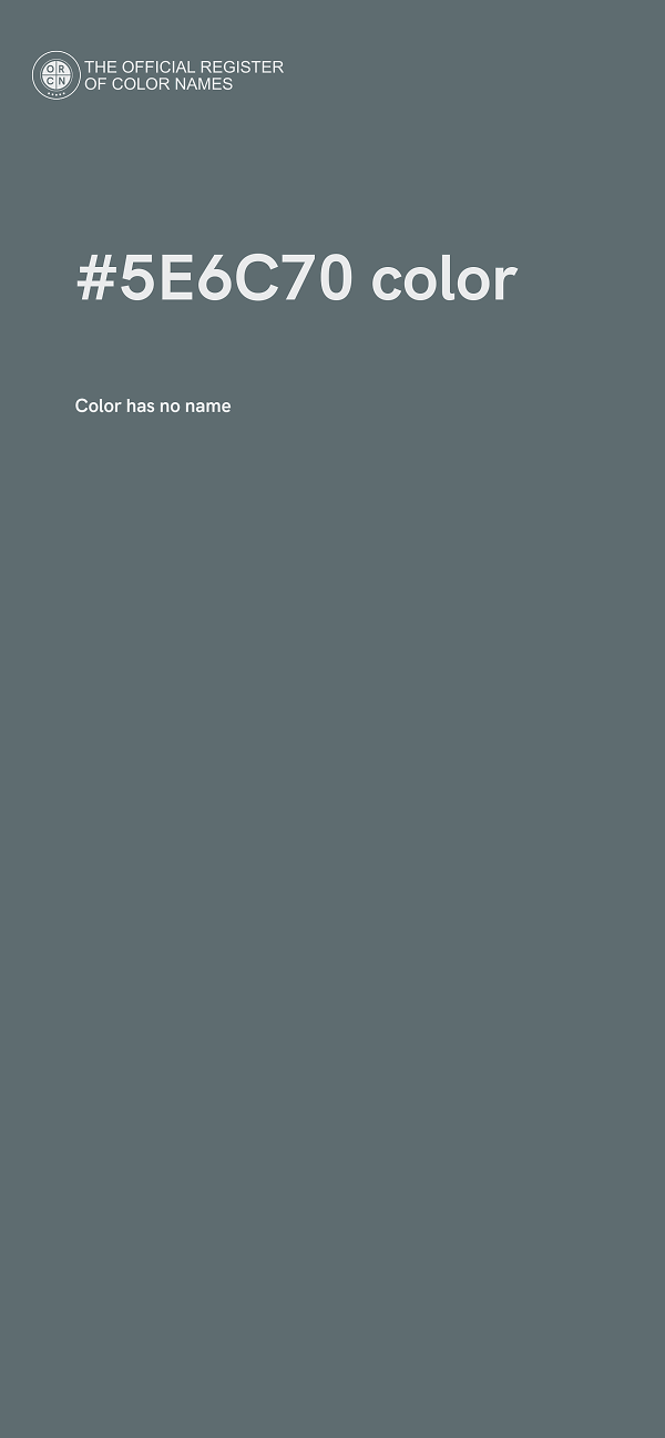 #5E6C70 color image