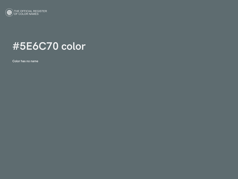 #5E6C70 color image
