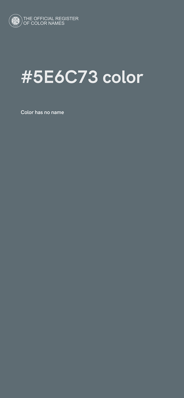 #5E6C73 color image