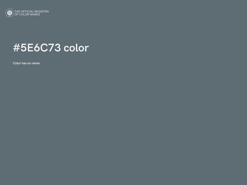 #5E6C73 color image