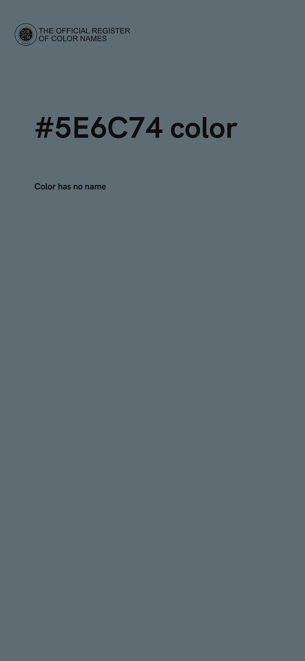 #5E6C74 color image