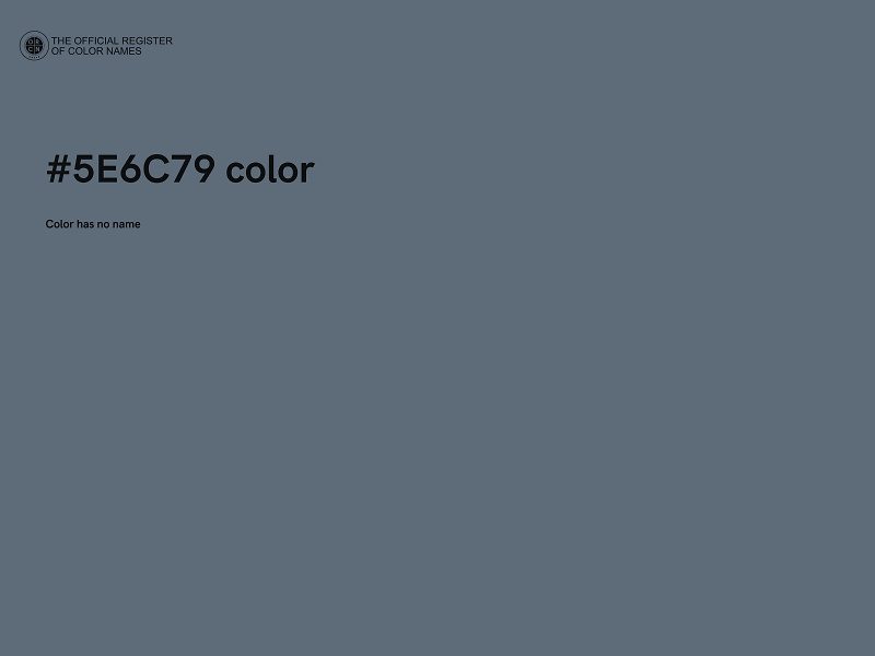 #5E6C79 color image