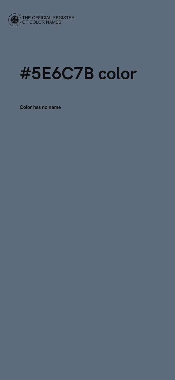 #5E6C7B color image