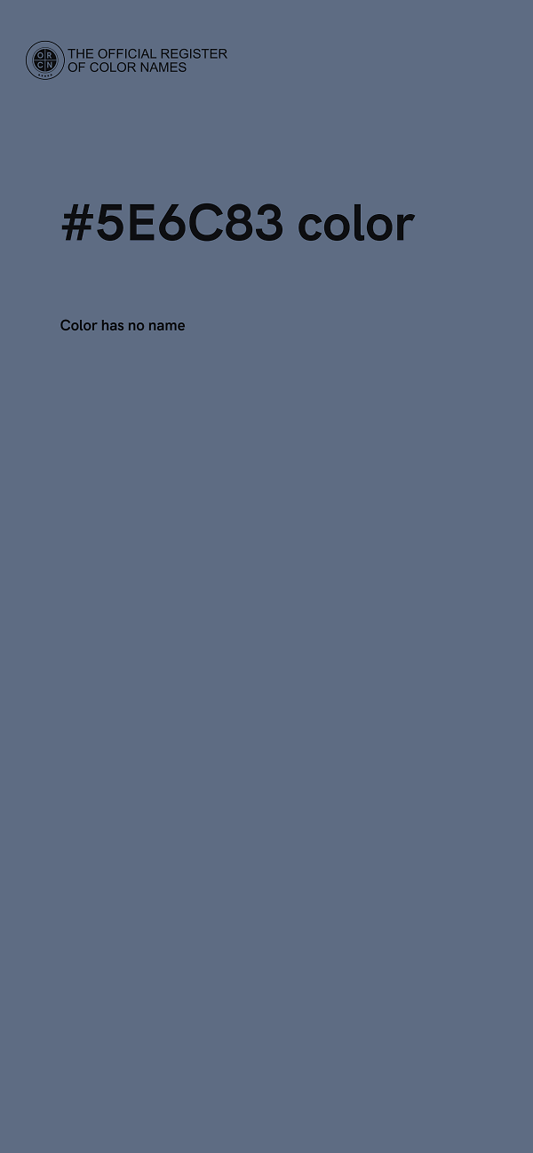 #5E6C83 color image