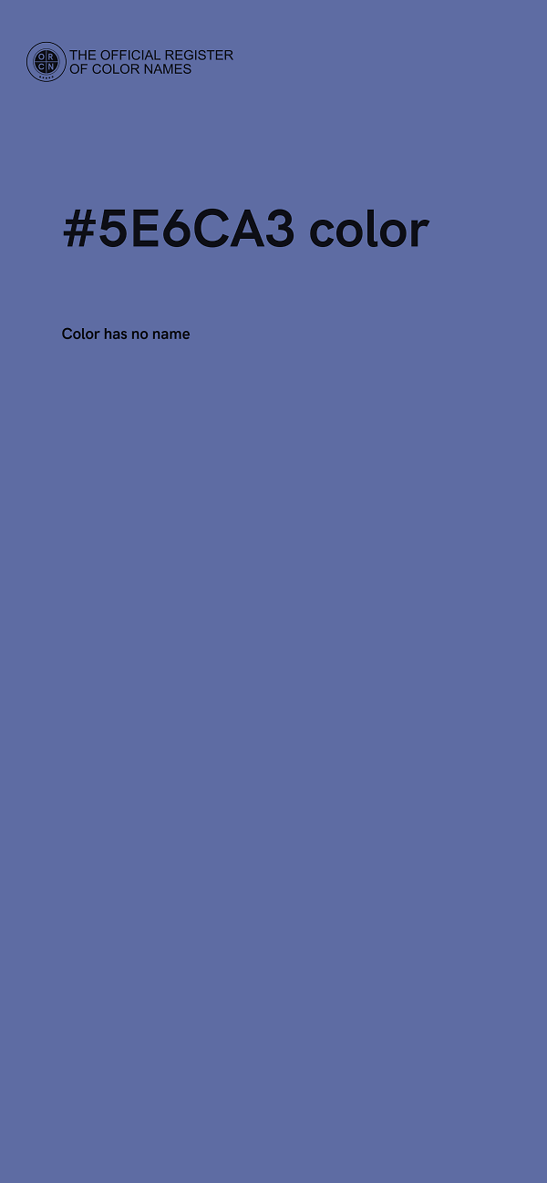 #5E6CA3 color image