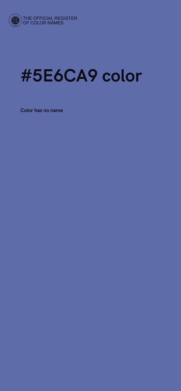 #5E6CA9 color image