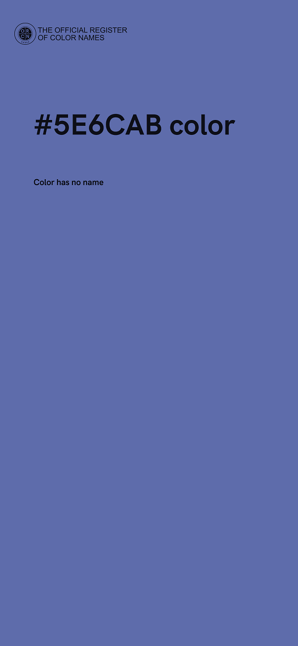 #5E6CAB color image