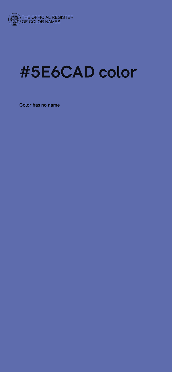 #5E6CAD color image
