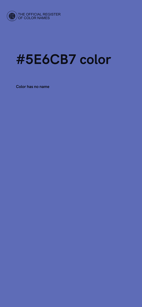 #5E6CB7 color image