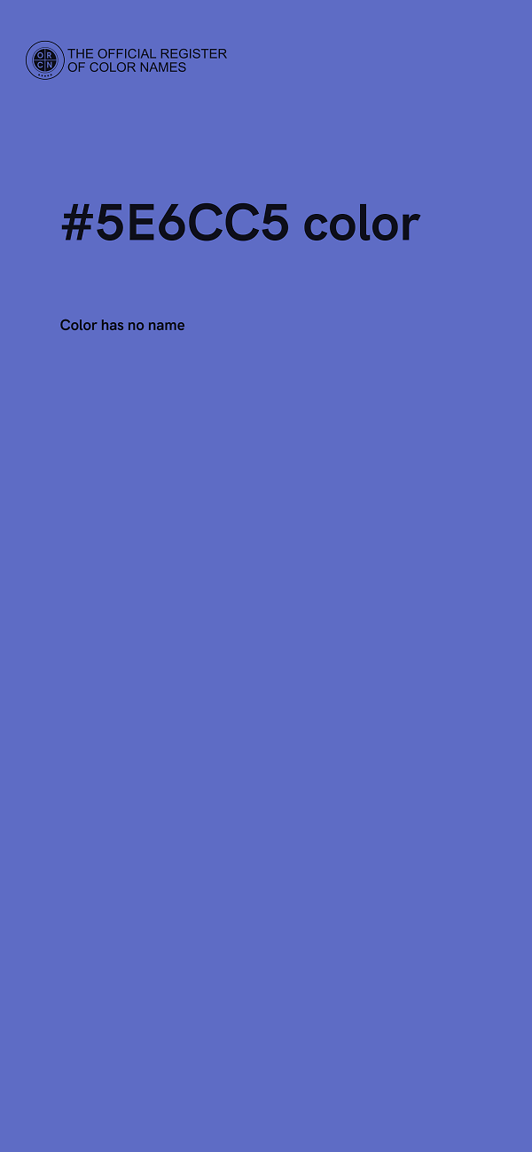 #5E6CC5 color image