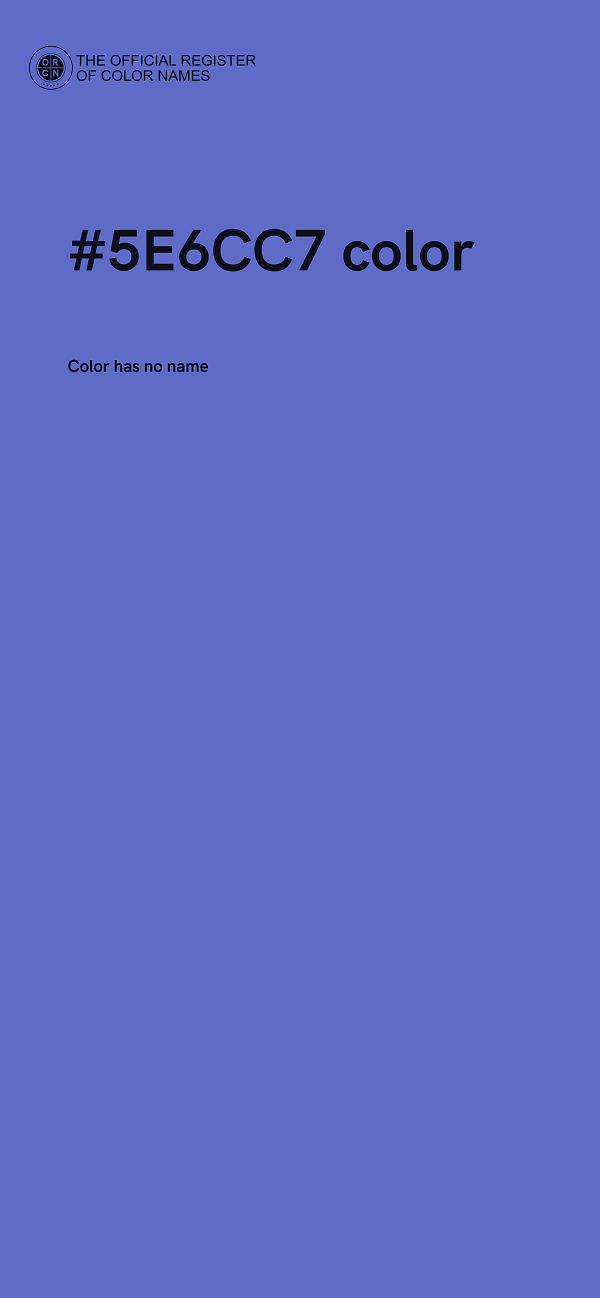 #5E6CC7 color image