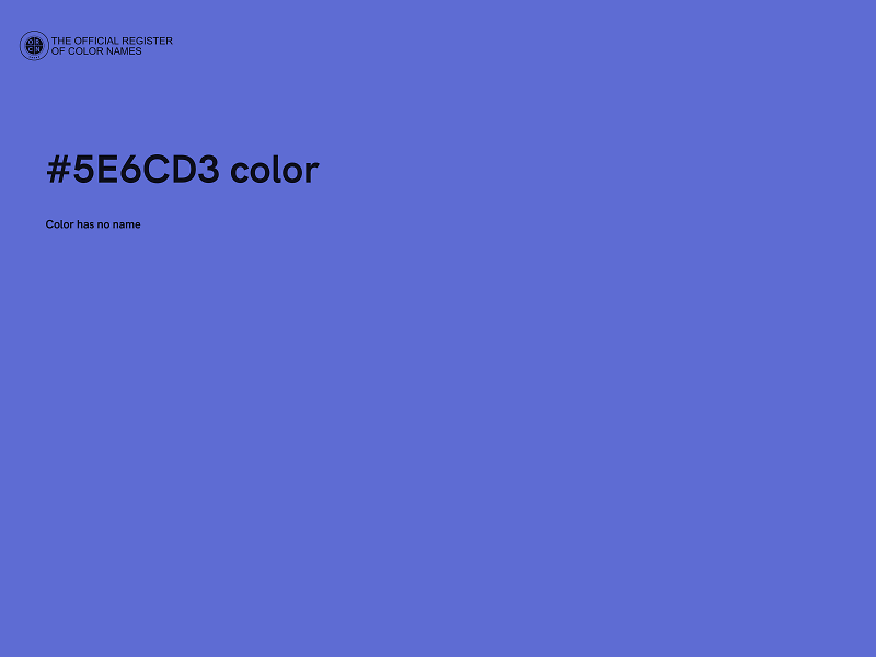 #5E6CD3 color image
