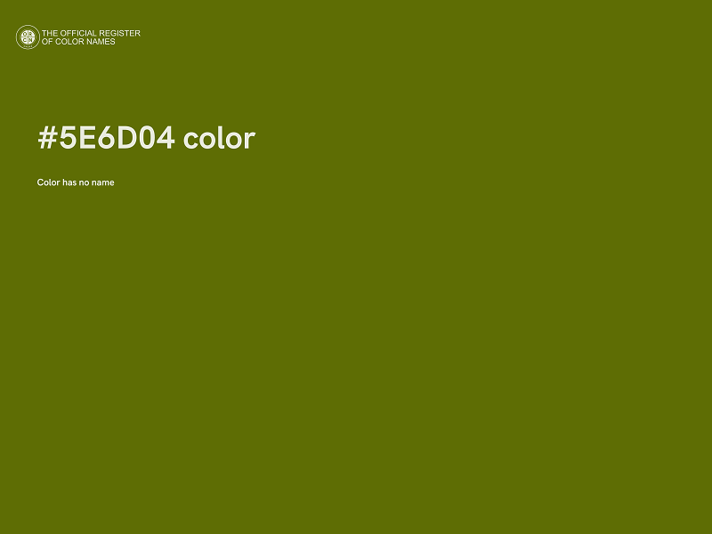 #5E6D04 color image