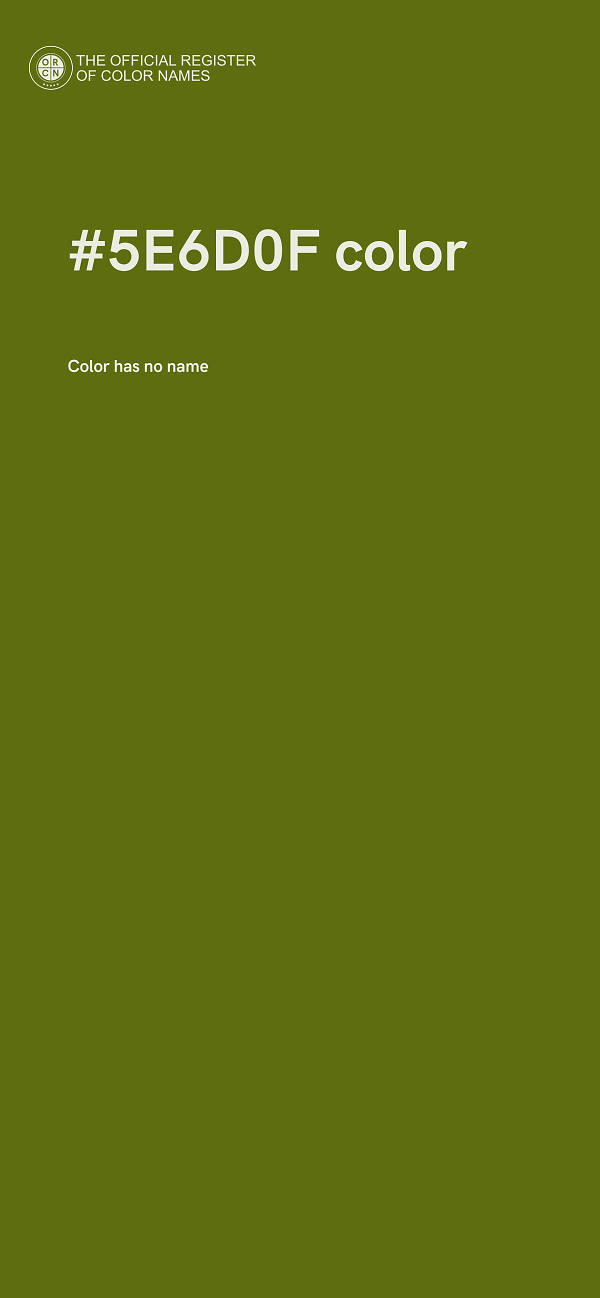 #5E6D0F color image