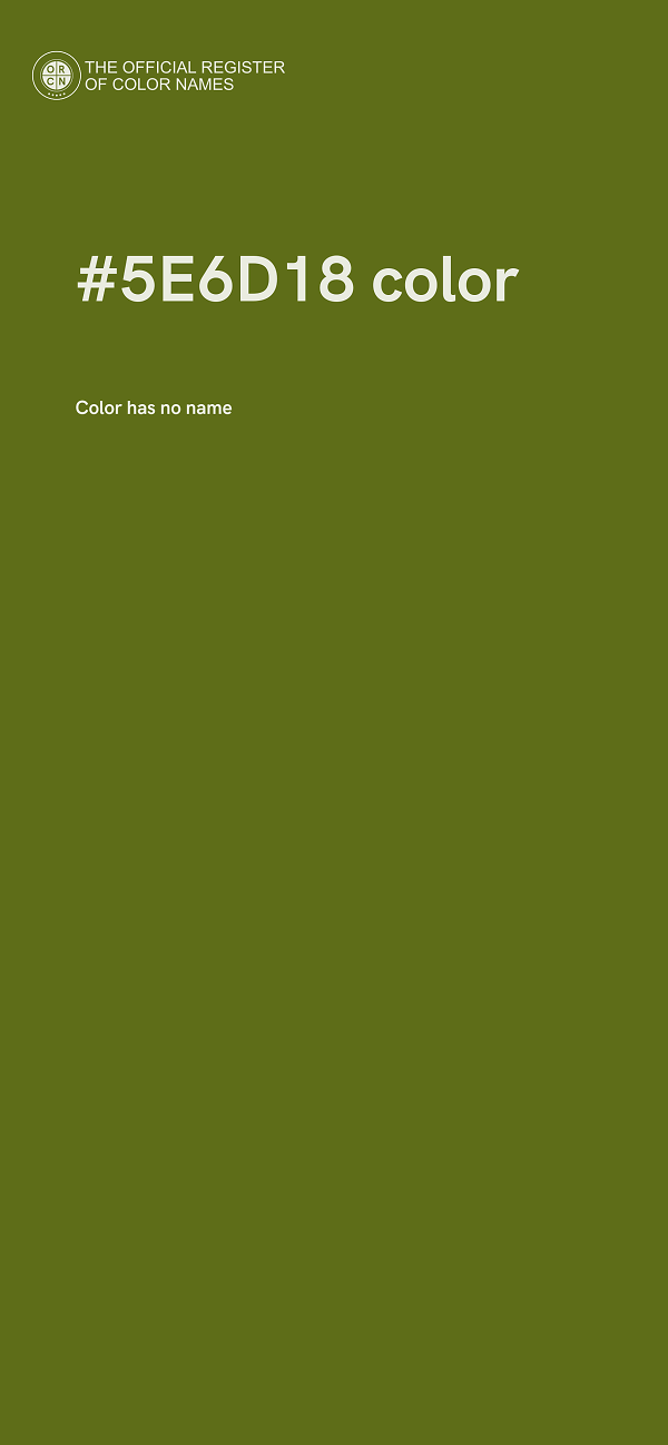 #5E6D18 color image