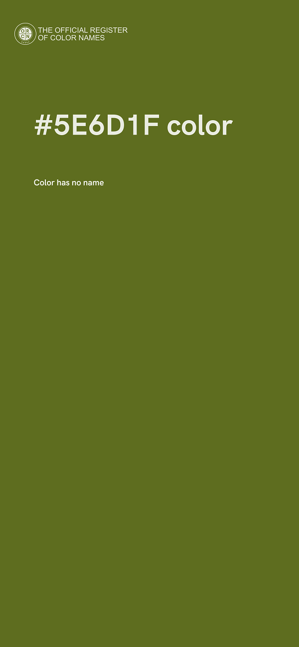 #5E6D1F color image