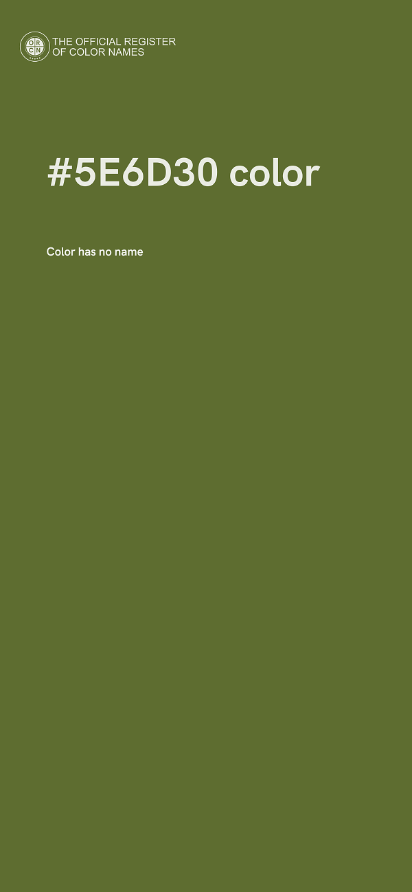 #5E6D30 color image
