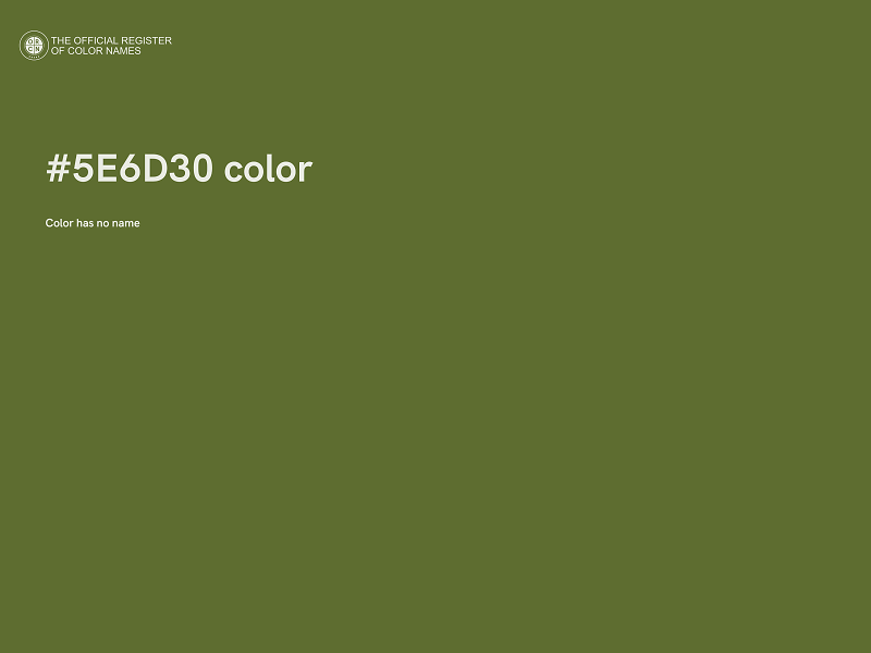 #5E6D30 color image