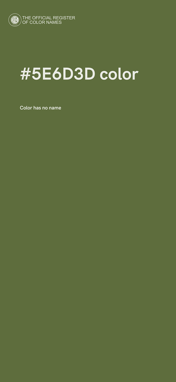 #5E6D3D color image