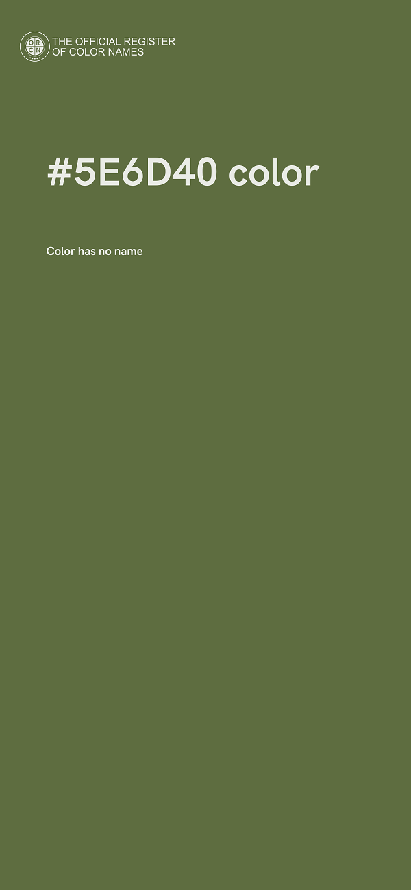#5E6D40 color image