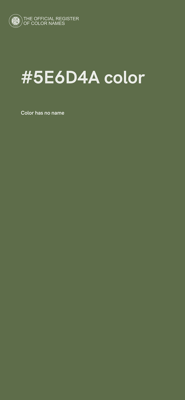 #5E6D4A color image
