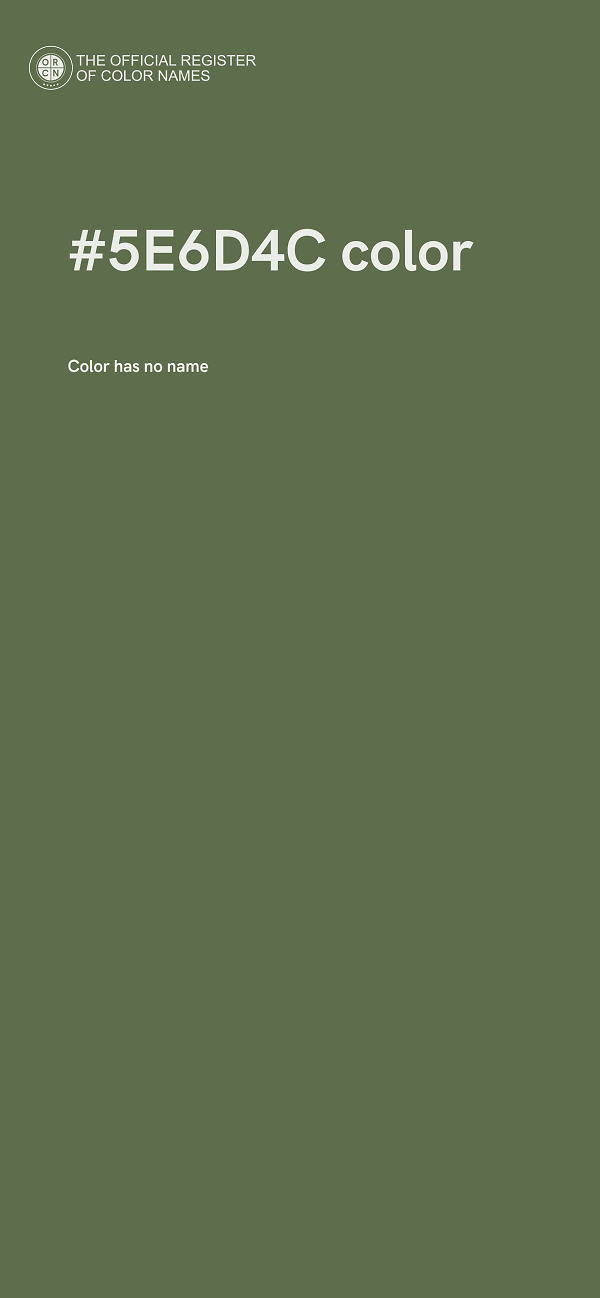 #5E6D4C color image