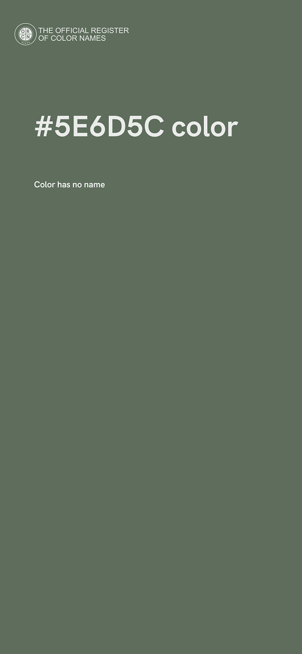 #5E6D5C color image