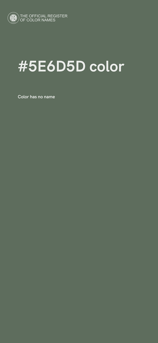 #5E6D5D color image