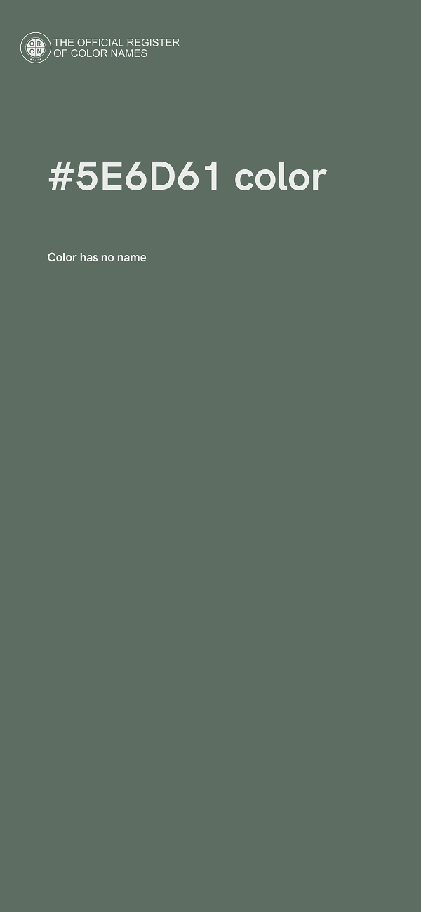 #5E6D61 color image