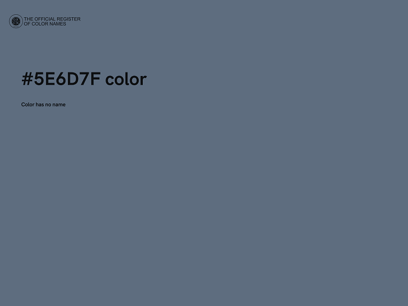 #5E6D7F color image