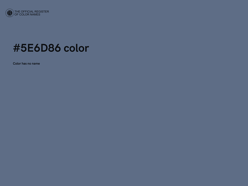 #5E6D86 color image