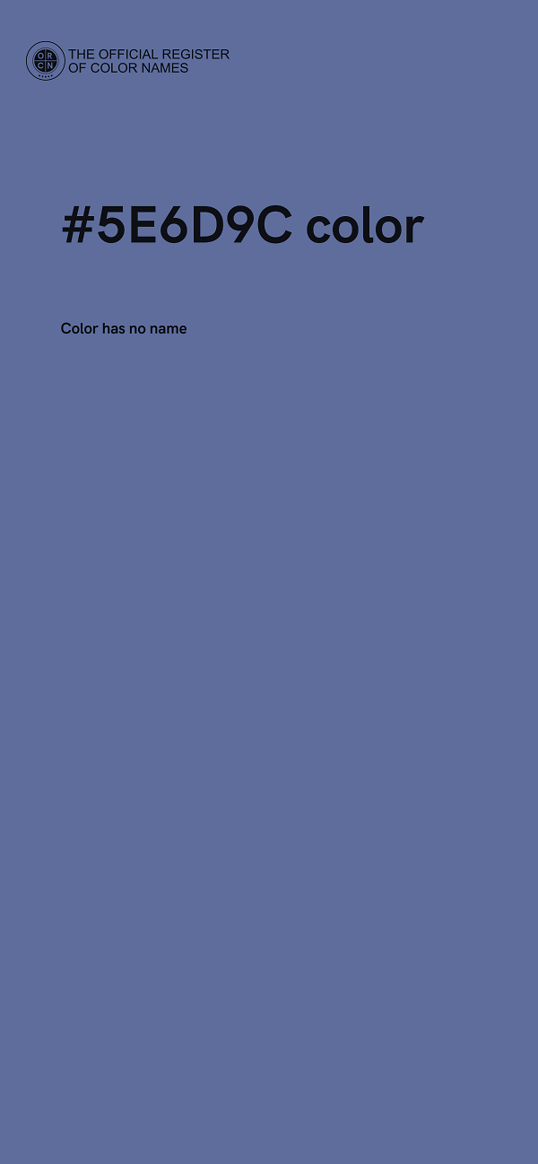 #5E6D9C color image