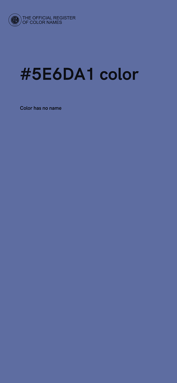 #5E6DA1 color image