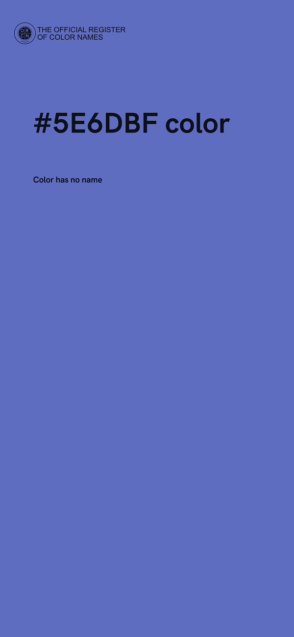 #5E6DBF color image