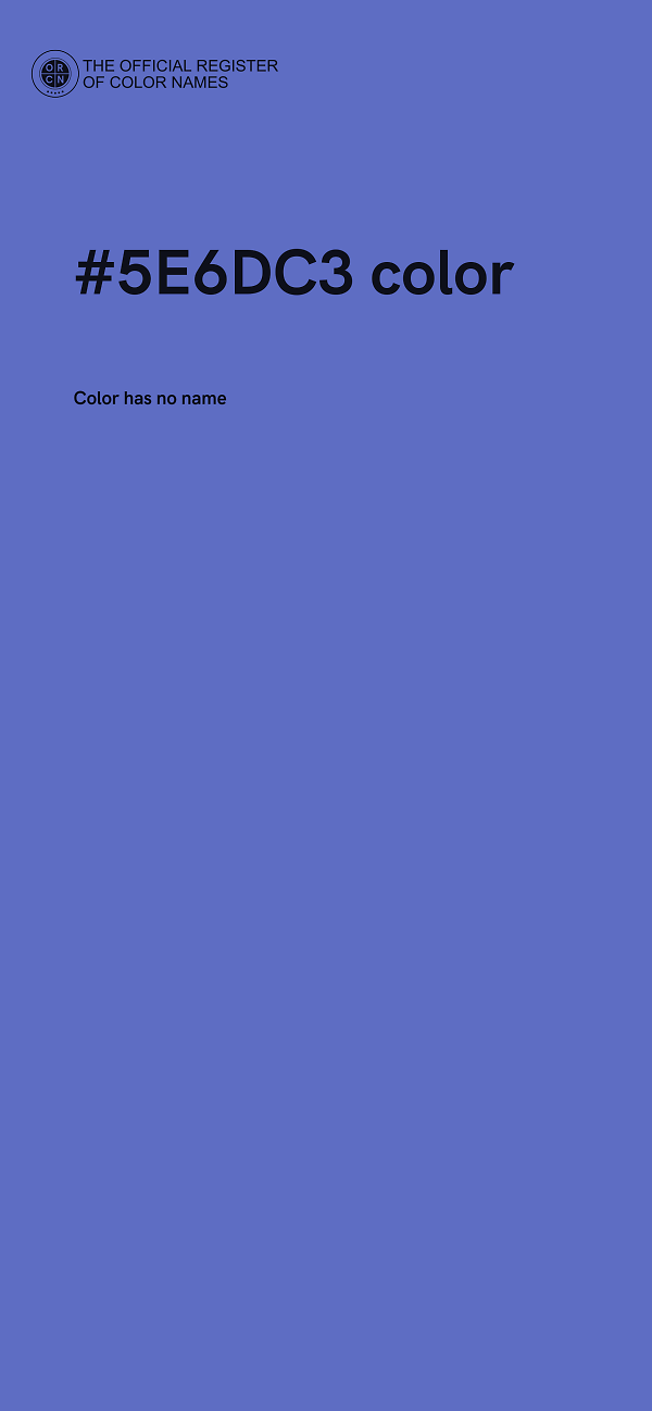 #5E6DC3 color image