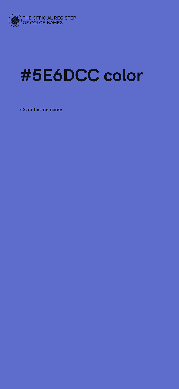 #5E6DCC color image