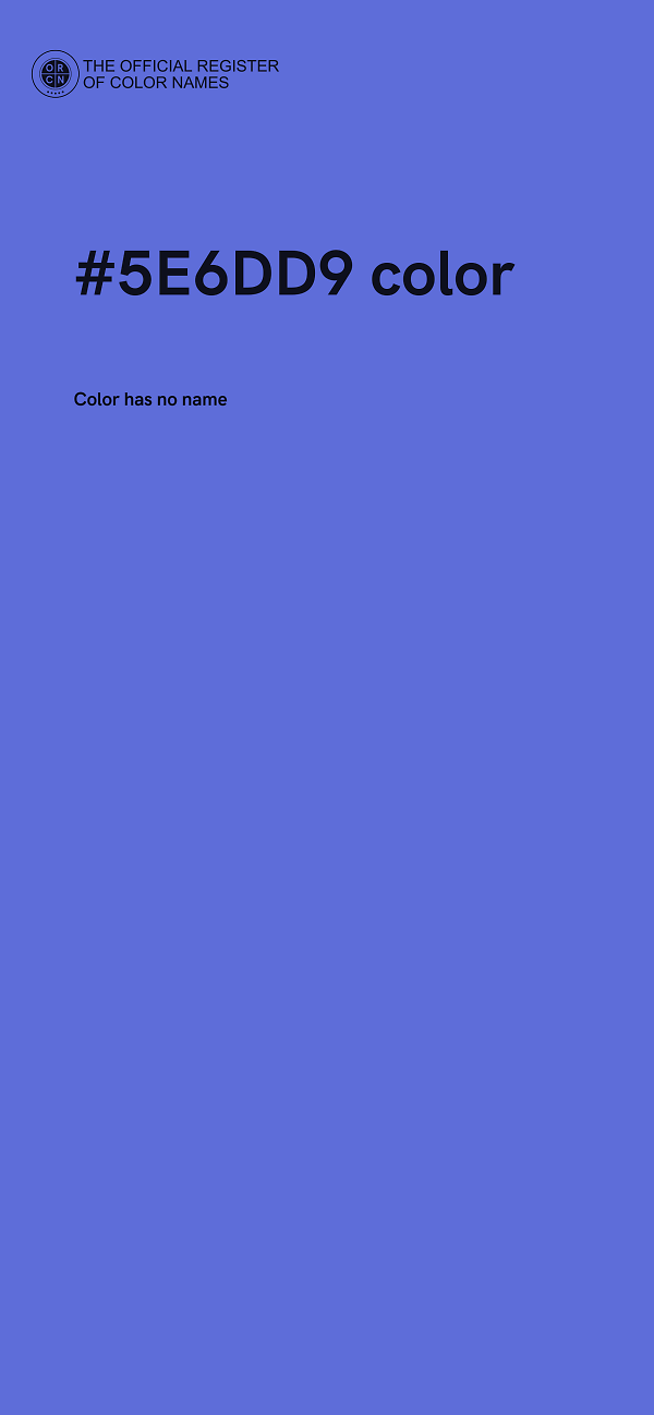 #5E6DD9 color image