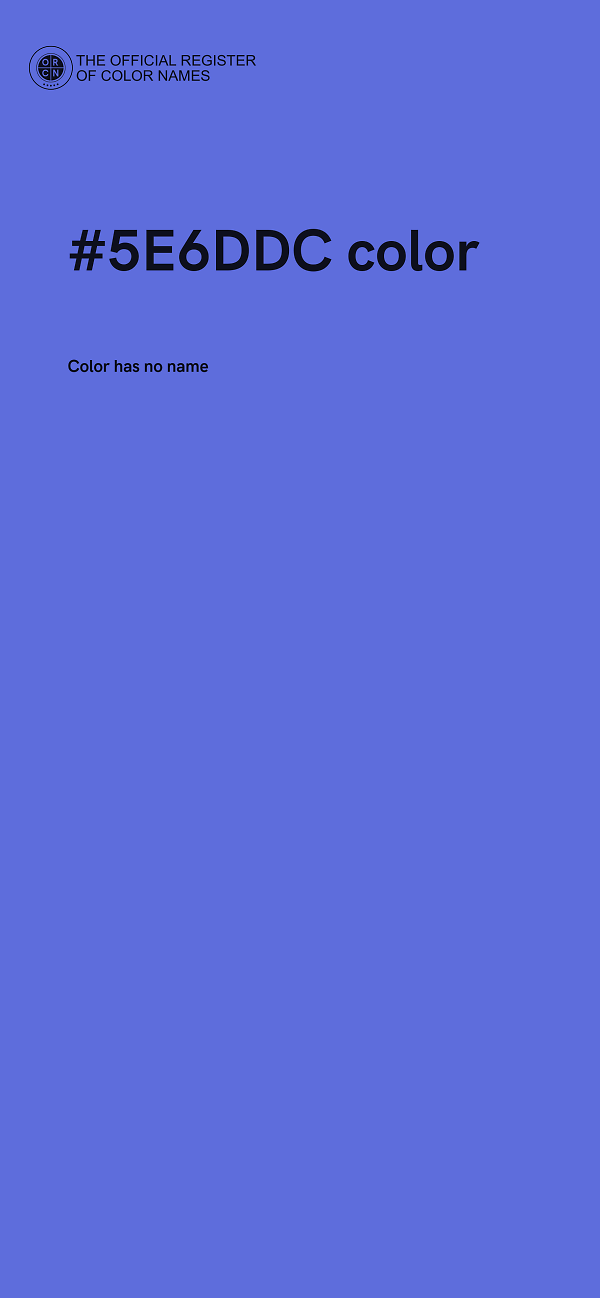 #5E6DDC color image