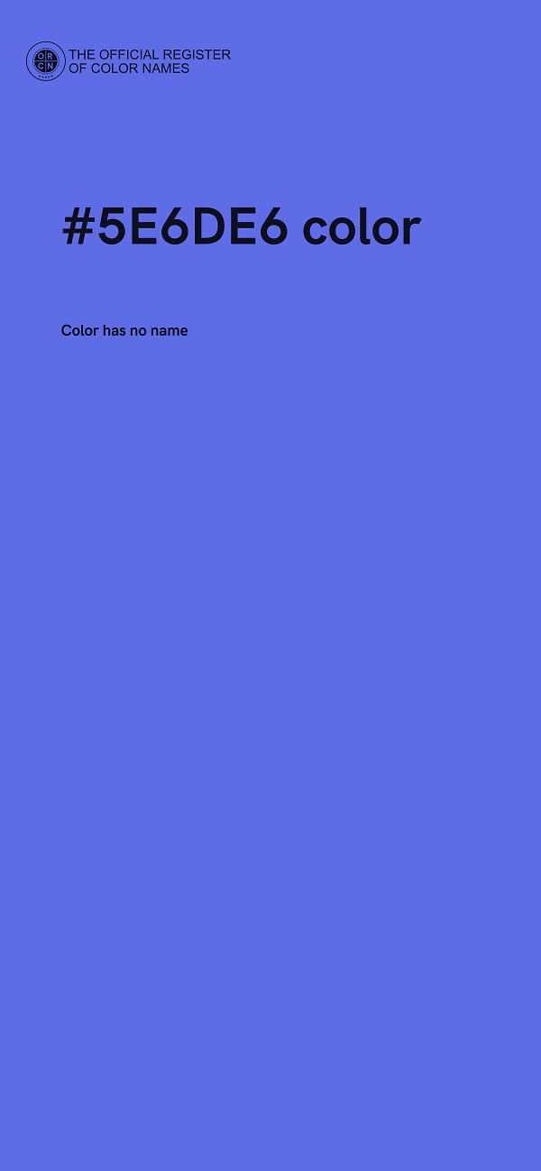 #5E6DE6 color image