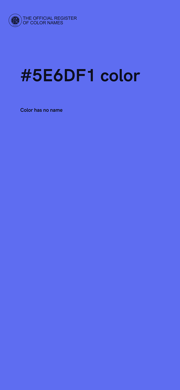 #5E6DF1 color image