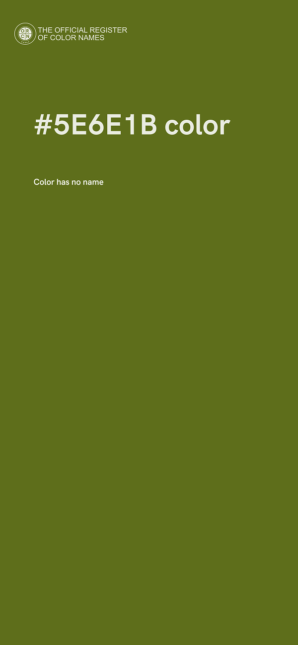 #5E6E1B color image