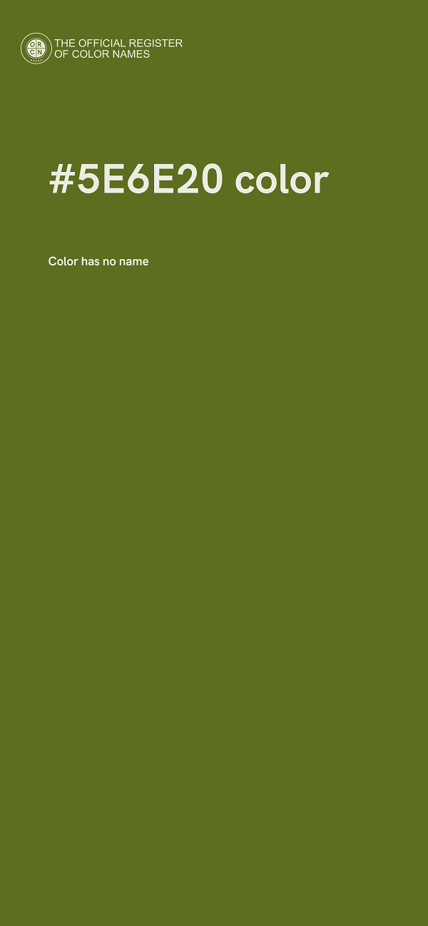 #5E6E20 color image